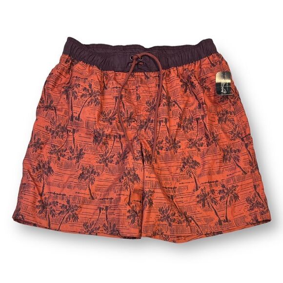 Cascade Tropical Print Swim Trunks Size Large - Picture 1 of 7